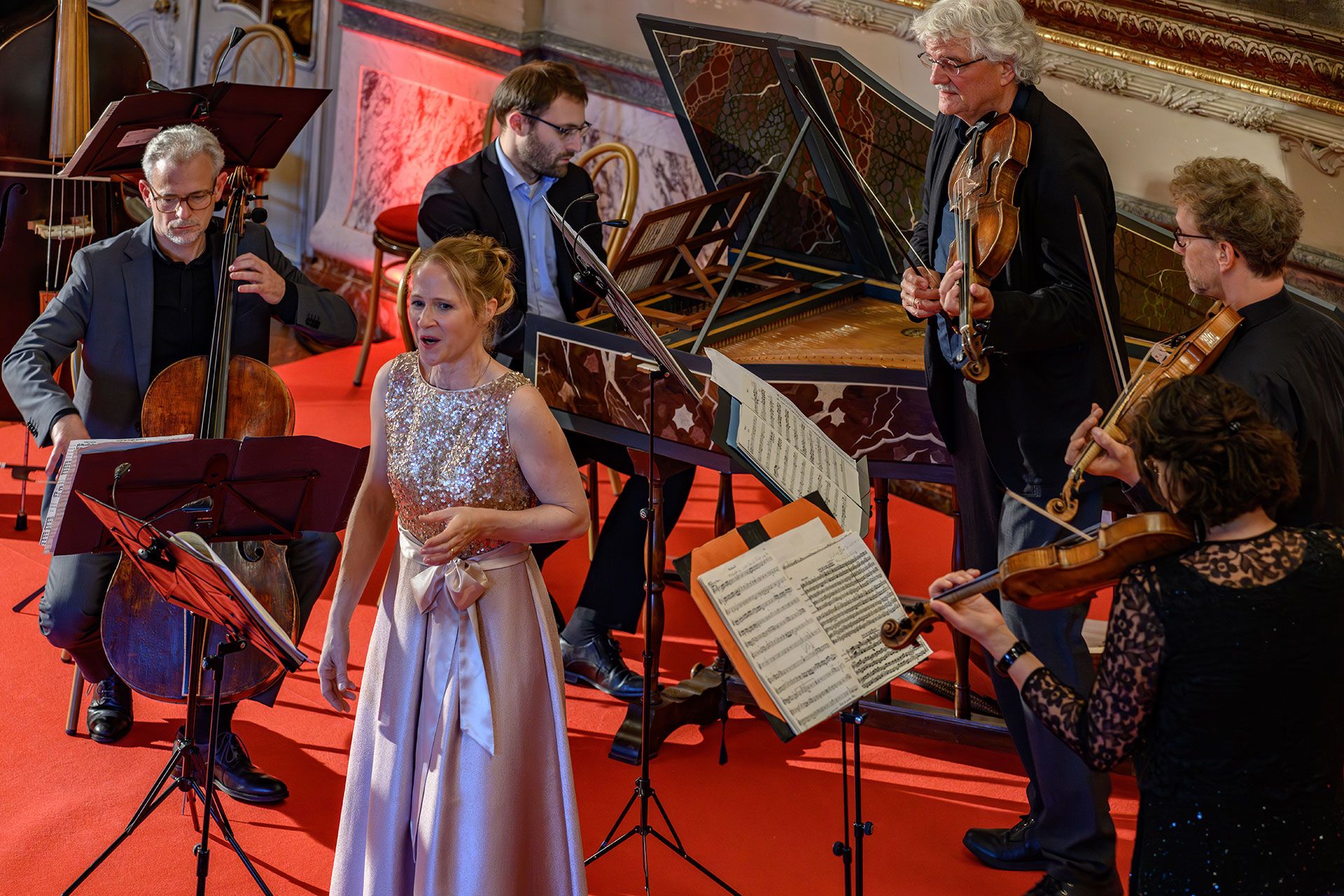 24.09.2023 Sophie Sauter, Sopran mit dem Gottesauer Ensemble beim Festkonzert im Schloss – Foto: Heinz Bunse