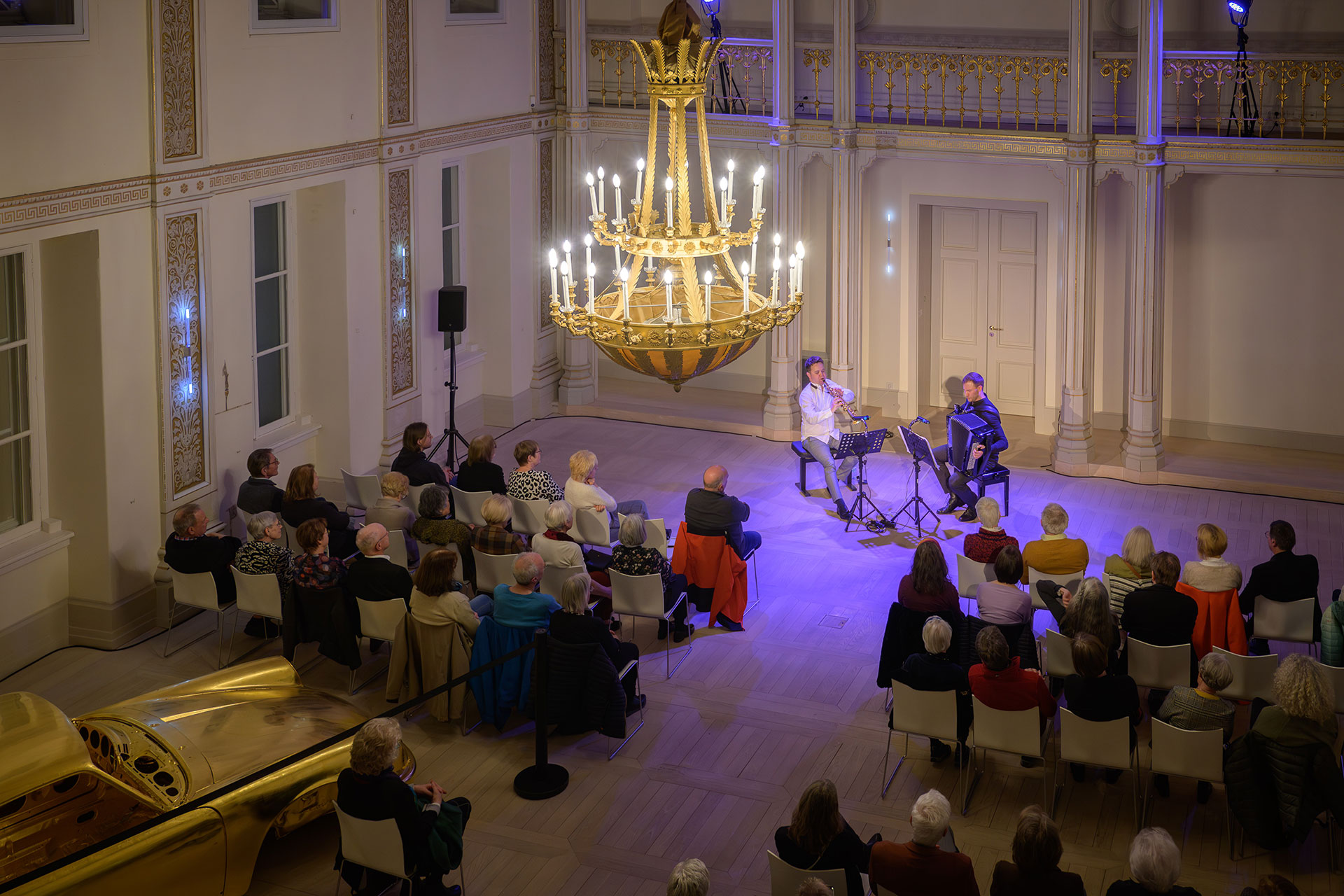 22.04.2023 Duo Aliada_ Michał Knot, Saxophon, Bogdan Laketic, Akkordeon – Foto: Heinz Bunse