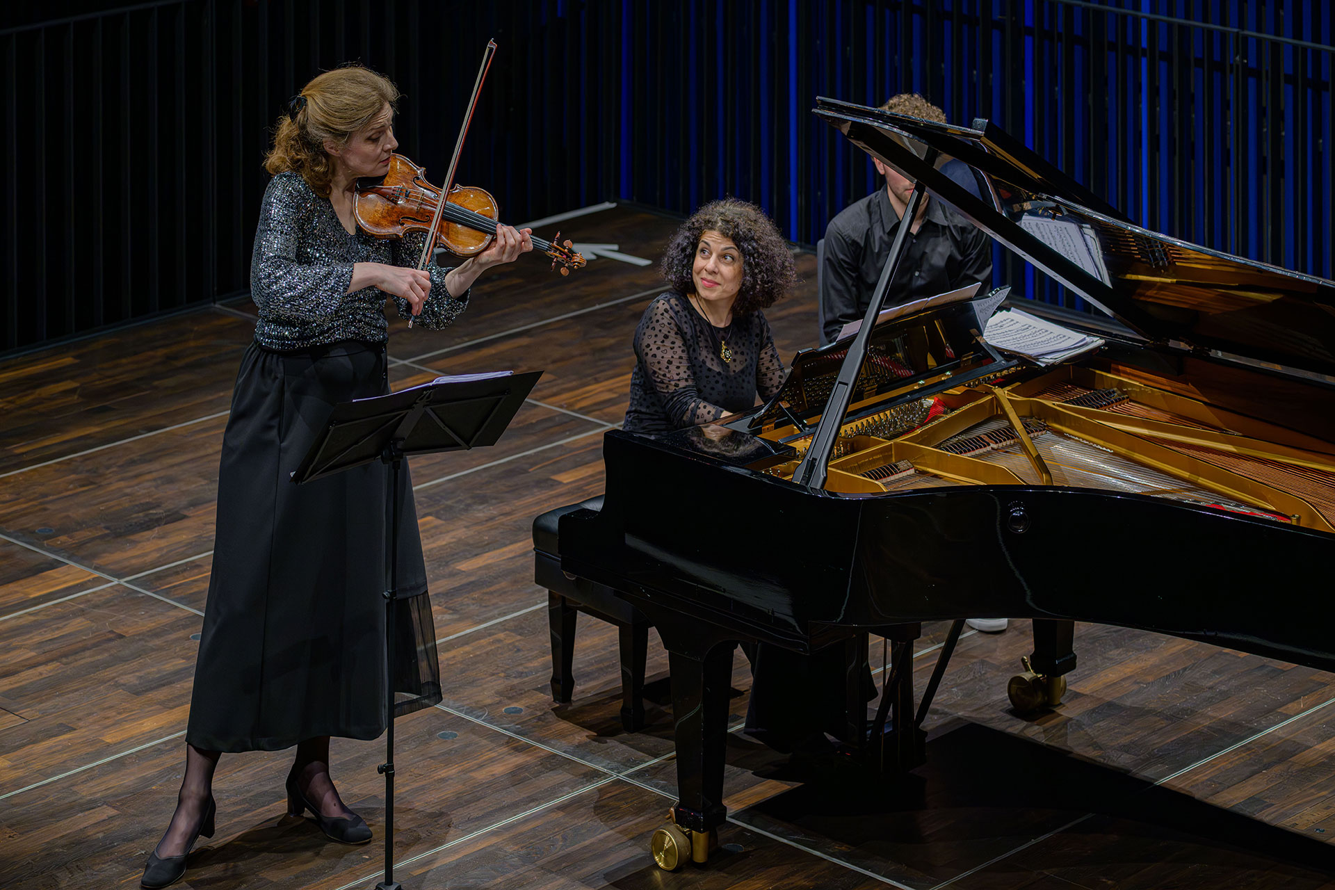 19.04.2026 Tanja Becker-Bender mit Sofya Melikyan im Strawinsky Saal (c) Heinz Bunse